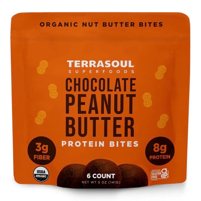 Chocolate Peanut Butter Protein Balls (10g protein).